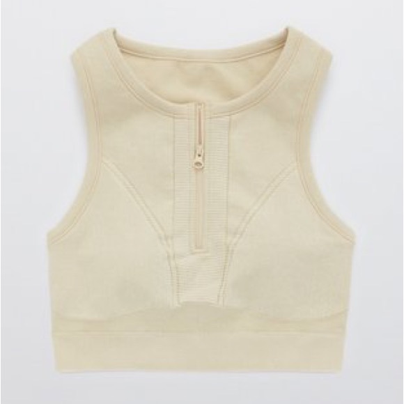 Aerie - Offline Seamless Zip Front Sports Bra - Picture 3 of 10